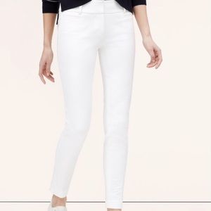 LOFT skinny white Marissa fit